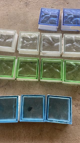 Bloques de vidrio de colores