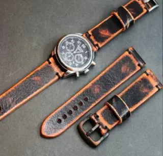 Correa vintage de reloj de piel 18-24mm