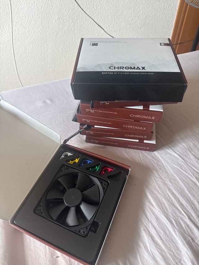 Ventilador Noctua NF-F12 PWM Chromax Black Swap