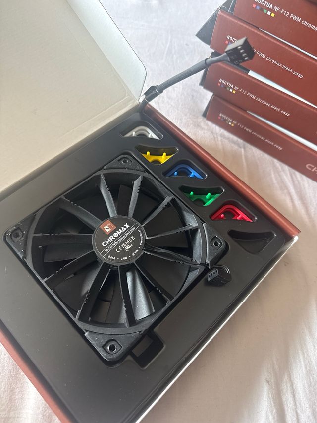Ventilador Noctua NF-F12 PWM Chromax Black Swap