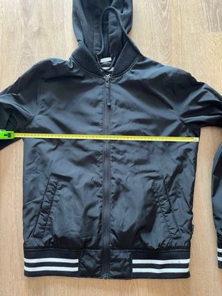 Chaqueta Hollister con capucha Negra Talla S