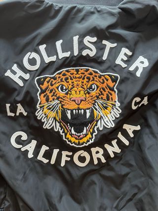 Chaqueta Hollister con capucha Negra Talla S