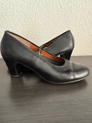 Zapatos Flamenco Piel Talla 36 Tachuelas