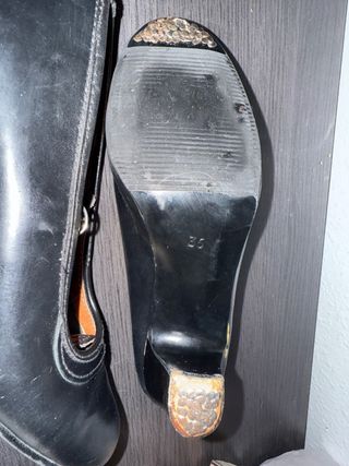 Zapatos Flamenco Piel Talla 36 Tachuelas