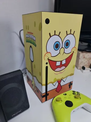 Xbox Series X Personalizada Bob esponja