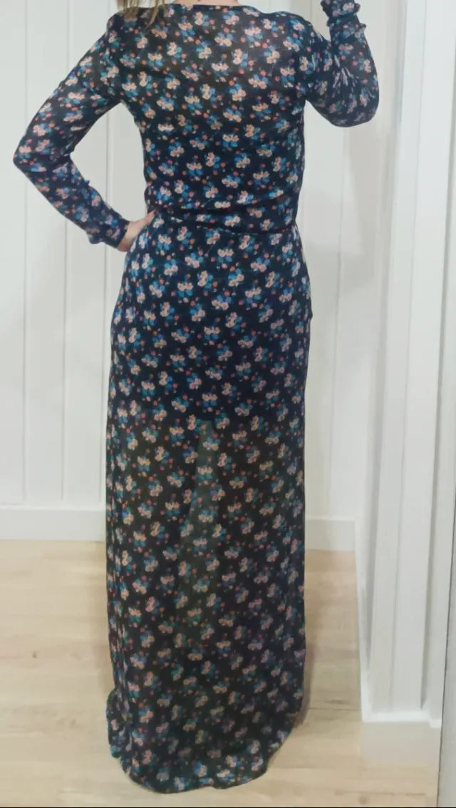 Vestido largo boho estampado floral