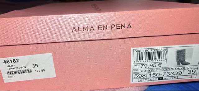 Botas Alma en Pena Beige con Pedrería