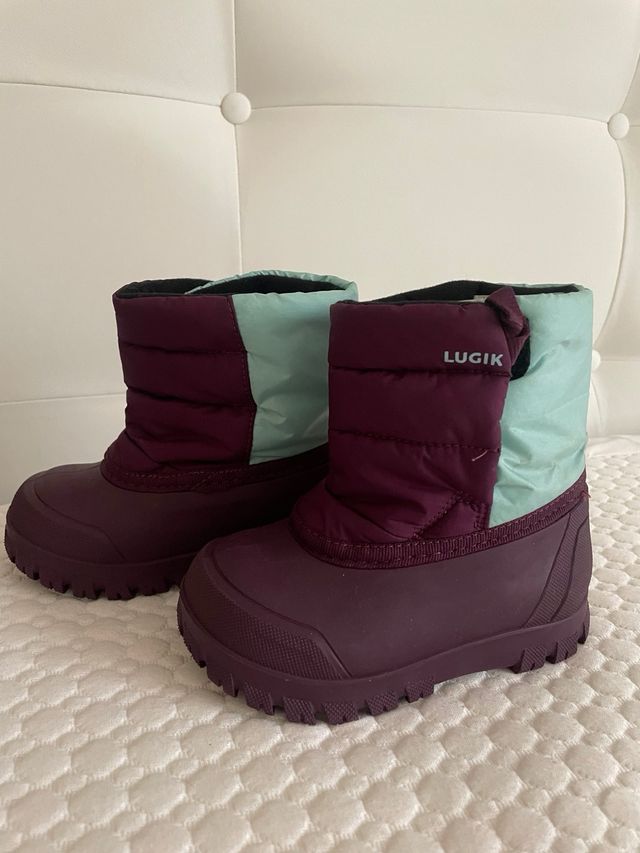 Pack Botas Nieve Niña Rosas y Moradas