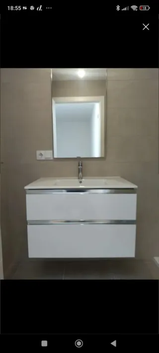 Mueble de baño Roca blanco brillo
