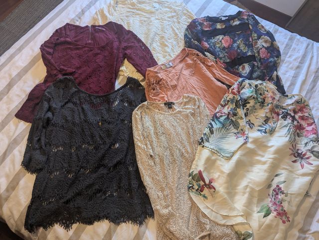 Lotto di 8 camicette Zara taglia XS/M/L