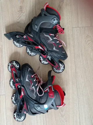 Patines Decathlon 35-38 + Bolsa y Protecciones