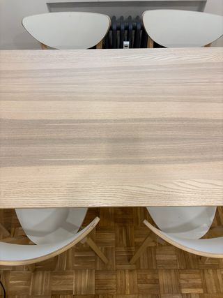 Mesa comedor madera Ikea Lisabo + 4 sillas