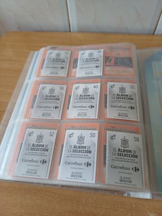 Lote 8 Cromos Firmados Selección Española
