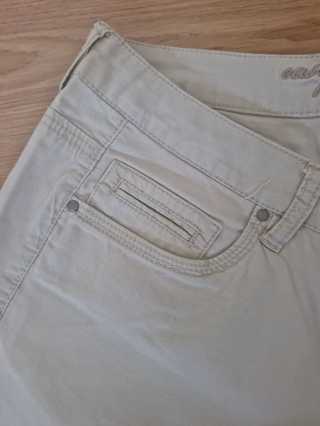 Pantalón largo mujer beige+ pantalón vaquero