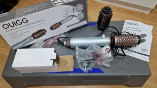 QUIGG Cepillo Aire Caliente Giratorio 1000W