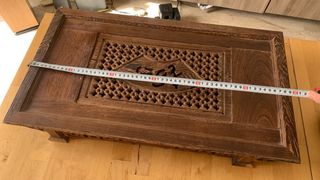 Mesa de té madera con bandeja recoge té 