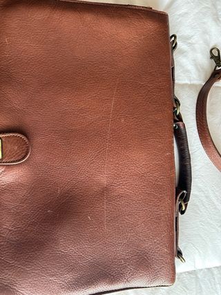 Bolso de mano de piel