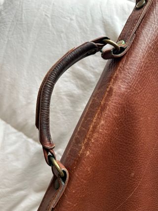 Bolso de mano de piel