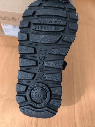 Zapatos Pablosky niña negros talla 26