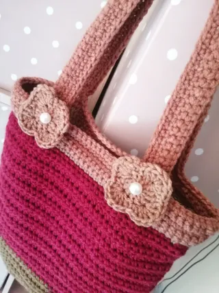 Bolso tejido crochet