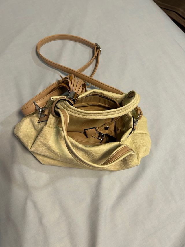 Bolso Kahlo & Co verde claro y marrón