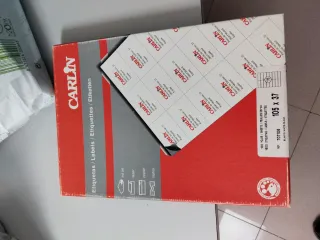 Etiquetas Adhesivas CARLIN 105 x 37 mm