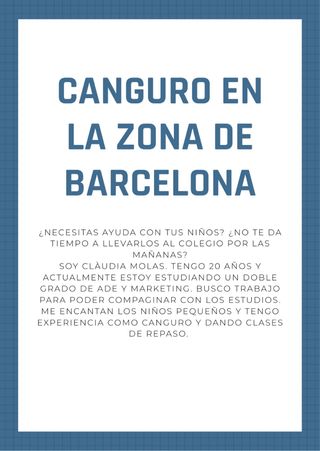 NIÑERA EN BARCELONA