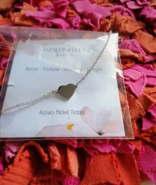 Bracciale cuore nero INDEFINITELY JEWELS