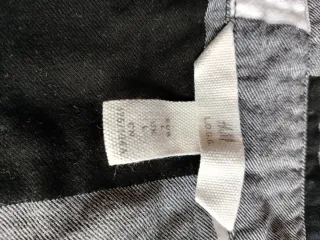 Camiseta larga cuadros blanco y negro