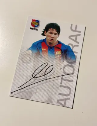 Carta Messi 2005 Campió Autografiada