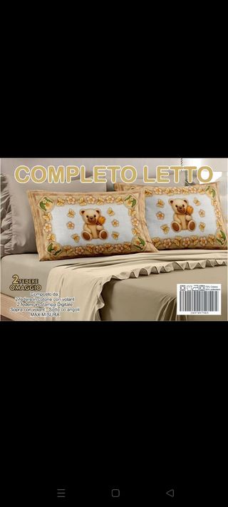 Completo letto matrimoniale simil Thun