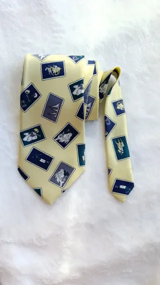 Corbata Seda Rene Chagal Estampada