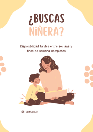 Niñera tardes i festivos