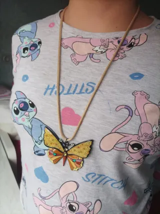 Colgante mariposa multicolor