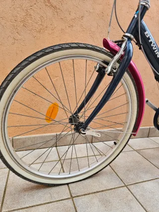 Bicicleta infantil BTWIN rosa y azul