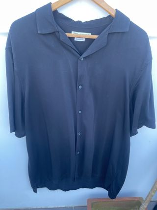 Camisa Zara Negra Talla XL