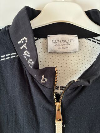 Chaqueta Elisa Cavaletti Negra. 