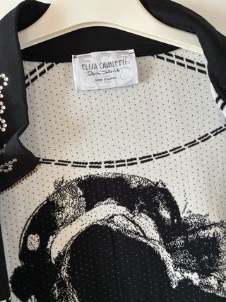 Chaqueta Elisa Cavaletti Negra. 