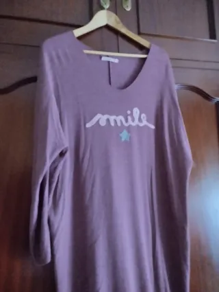 Vestido punto rosa smile