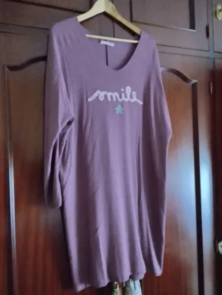 Vestido punto rosa smile