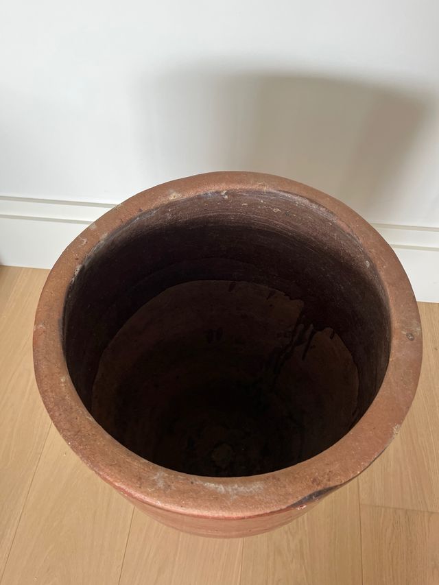 Grande vaso in ceramica rossa