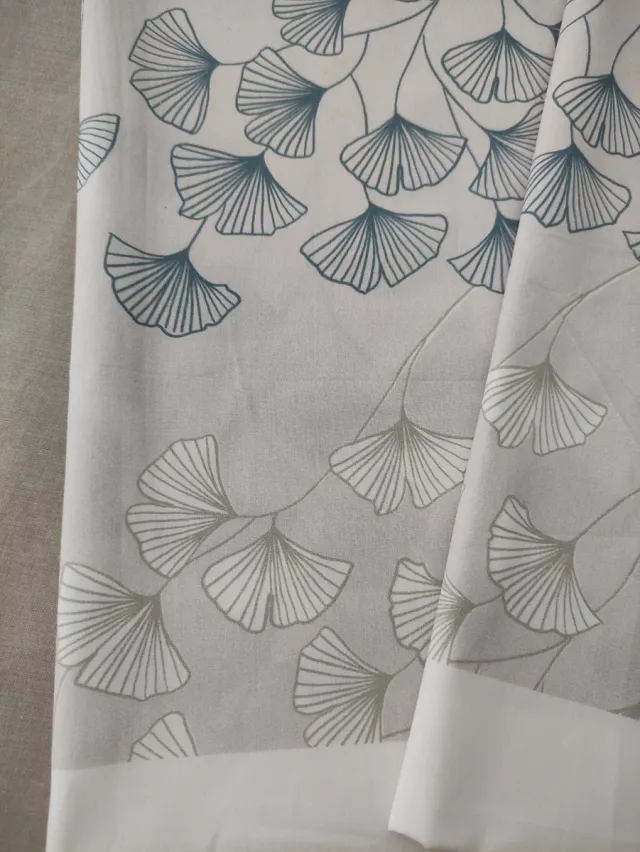 Conjunto Retales Algodón Estampado Ginkgo lateral 