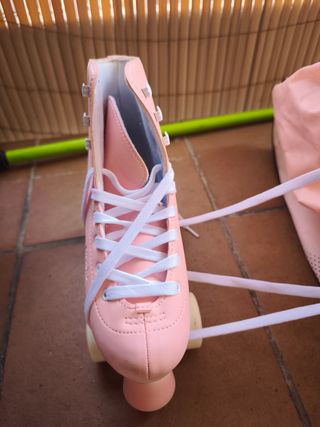 Patines niña talla 36 rosas