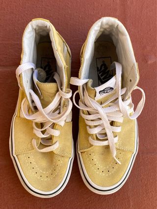 Zapatillas Vans Altas Amarillas