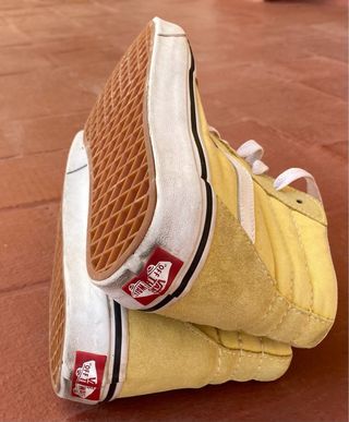 Zapatillas Vans Altas Amarillas