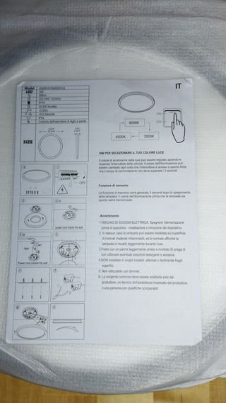 Plafón LED 24w 29.5 cm