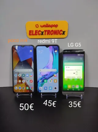 Poco m4, Redmi 9T e LG G5 