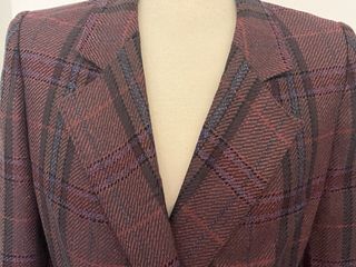 Chaqueta de lana virgen cuadros