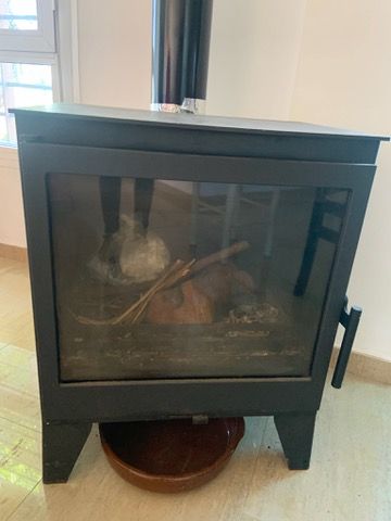 Estufa de leña Panadero Negra