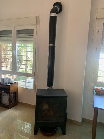 Estufa de leña Panadero Negra